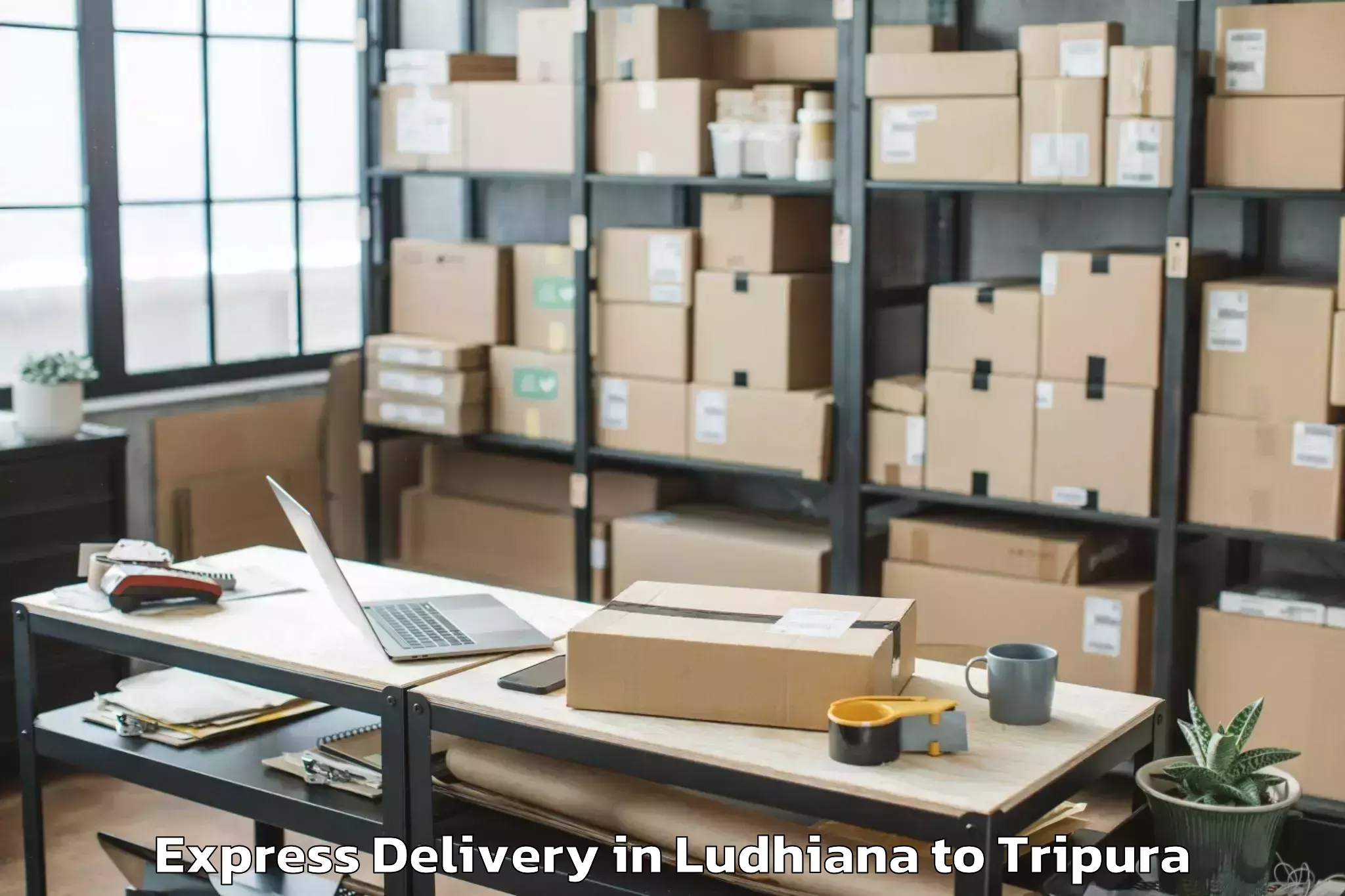 Trusted Ludhiana to Tulashikhar Express Delivery